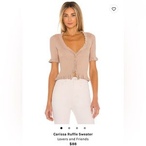 Lovers and Friends ruffle top